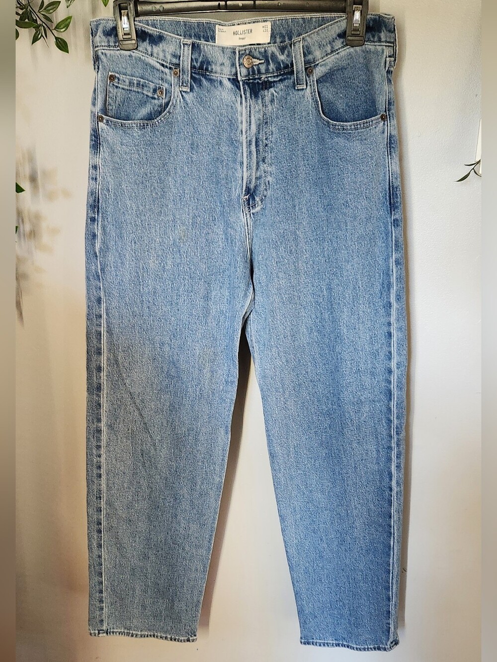 Hollister Baggy Light Blue Denim Jeans Men's 33-32
